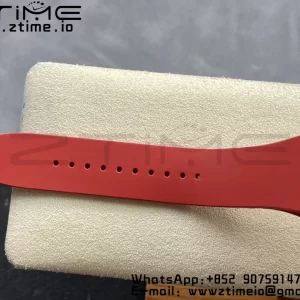 RICHARD MILLERM RM007 RM07-01 RG BBA Best Edition Black dial with diamond centre on Red Rubber Strap - Super Clone Watch | 1:1 Best Version