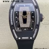 RICHARD MILLERM RM007 RM07-01 Ceramic BBA Best Edition Black dial with diamond centre on Black Rubber Strap - Super Clone Watch | 1:1 Best Version