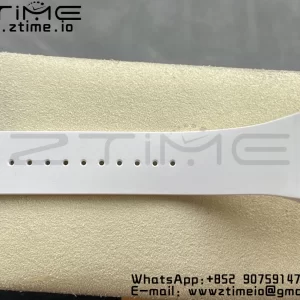 RICHARD MILLERM RM007 RM07-01 Ceramic BBA Best Edition Μπλε καντράν με διαμαντένιο κέντρο σε λευκό καουτσούκ λουράκι - Super Clone Watch | 1:1 Best Version
