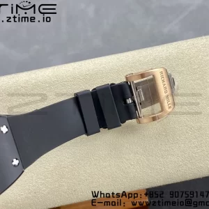 RICHARD MILLERM RM007 RM07-01 Black  Ceramic BBA Best Edition Black  dial with diamond centre on Black Rubber Strap - Super Clone Watch | 1:1 Best Version
