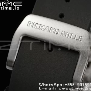 RICHARD MILLERM RM21-02 Tourbillon NTPT RMF Best Edition Skeleton Dial με μαύρο λουράκι από καουτσούκ - Super Clone Watch | 1:1 Best Version
