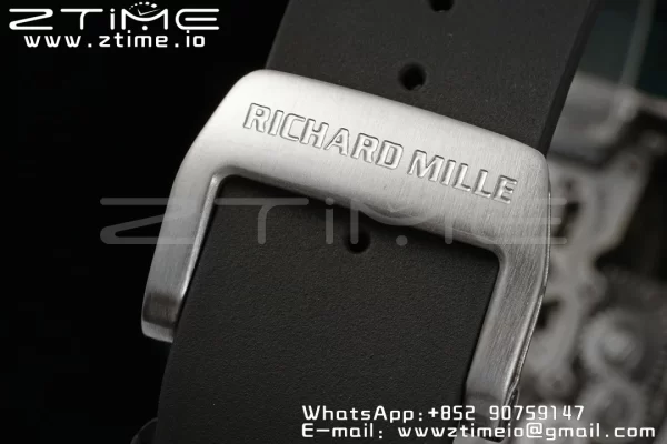 RICHARD MILLERM RM21-02 Tourbillon NTPT RMF Best Edition Skeleton Dial με μαύρο λουράκι από καουτσούκ - Super Clone Watch | 1:1 Best Version