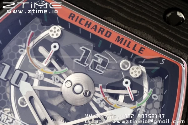 RICHARD MILLERM RM21-02 Tourbillon NTPT RMF Best Edition Skeleton Dial on Black Nylon Strap - Super Clone Watch | 1:1 Best Version