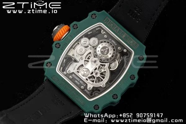 RICHARD MILLERM RM21-02 Tourbillon NTPT RMF Best Edition Skeleton Dial on Black Nylon Strap - Super Clone Watch | 1:1 Best Version