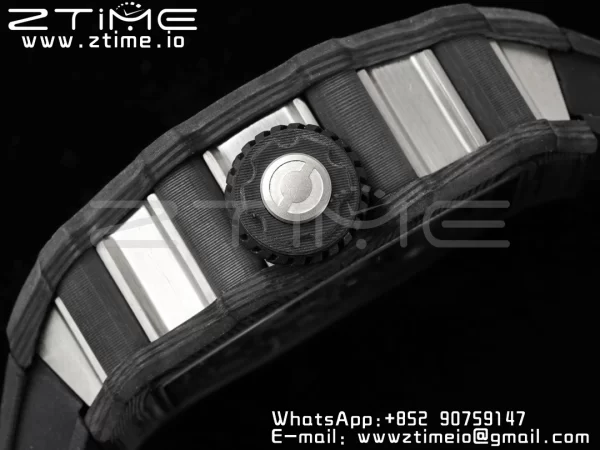 RICHARD MILLERM RM21-01 SS Tourbillon RMF Best Edition Skeleton Dial on Black Rubber Strap - Super Clone Watch | 1:1 Best Version