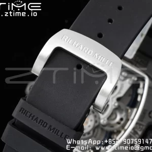 RICHARD MILLERM RM21-01 SS Tourbillon RMF Best Edition Skeleton Dial on Black Rubber Strap - Super Clone Watch | 1:1 Best Version