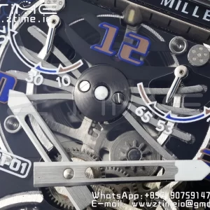 RICHARD MILLERM RM21-01 SS Tourbillon RMF Best Edition Skeleton Dial on White Rubber Strap - Super Clone Watch | 1:1 Best Version