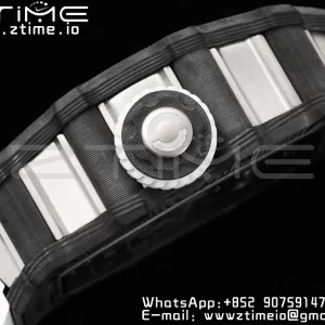RICHARD MILLERM RM21-01 SS Tourbillon RMF Best Edition Skeleton Dial on White Rubber Strap - Super Clone Watch | 1:1 Best Version