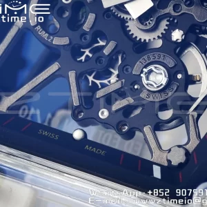 RICHARD MILLERM RM035 RM35-01 Transparent RMF Best Edition Skeleton Dial on Translucent Rubber Strap Clone RMUL2 - スーパークローンウォッチ｜1:1ベストバージョン