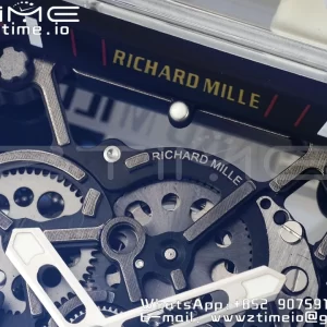 RICHARD MILLERM RM035 RM35-01 Transparent RMF Best Edition Skeleton Dial on Translucent Rubber Strap Clone RMUL2 - スーパークローンウォッチ｜1:1ベストバージョン
