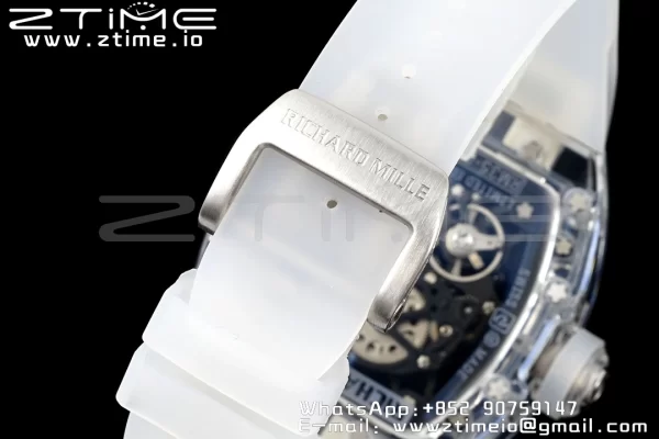 RICHARD MILLERM RM035 RM35-01 Transparent RMF Best Edition Skeleton Dial on Translucent Rubber Strap Clone RMUL2 - スーパークローンウォッチ｜1:1ベストバージョン
