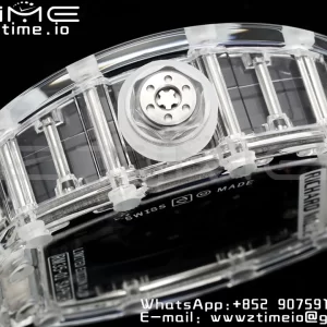 RICHARD MILLERM RM035 RM35-01 Transparent RMF Best Edition Skeleton Dial on Translucent Rubber Strap Clone RMUL2 - スーパークローンウォッチ｜1:1ベストバージョン