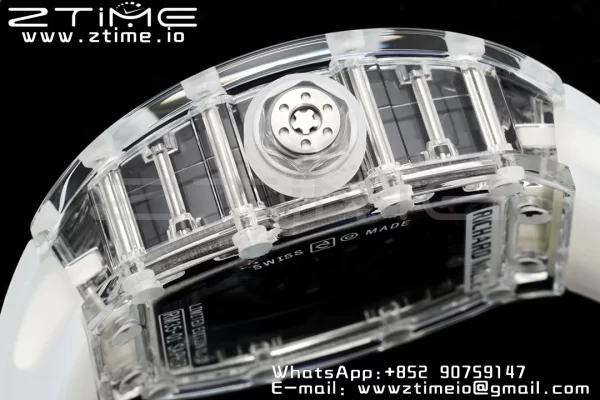 RICHARD MILLERM RM035 RM35-01 Transparent RMF Best Edition Skeleton Dial on Translucent Rubber Strap Clone RMUL2 - スーパークローンウォッチ｜1:1ベストバージョン