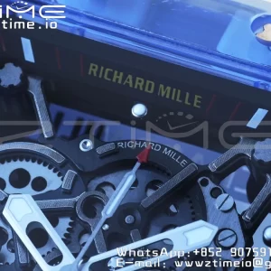 RICHARD MILLERM RM035 RM35-01 ブルー透明RMFベストエディション スケルトンダイヤル 半透明ラバーストラップ クローンRMUL2 - スーパークローンウォッチ｜1:1ベストバージョン