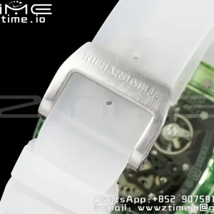 RICHARD MILLERM RM035 RM35-01 Green Transparent RMF Best Edition Skeleton Dial on Translucent Rubber Strap Clone RMUL2 - Super Clone Watch | 1:1 Best Version