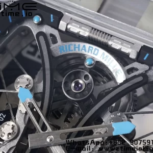 RICHARD MILLERM RM 53-02 Transparent Case Real Tourbillon Pablo Mac Donough JBF Best Edition on Transparent Rubber Strap V2 - スーパークローンウォッチ｜1:1ベストバージョン