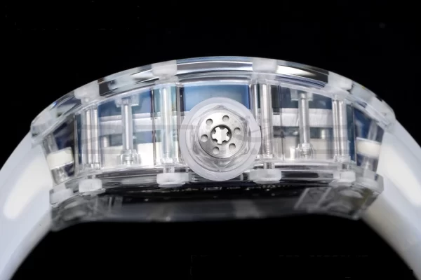 RICHARD MILLERM RM 53-02 Transparent Case Real Tourbillon Pablo Mac Donough JBF Best Edition on Transparent Rubber Strap V2 - スーパークローンウォッチ｜1:1ベストバージョン