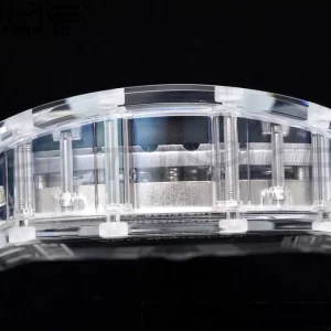 RICHARD MILLERM RM 53-02 Transparent Case Real Tourbillon Pablo Mac Donough JBF Best Edition on Transparent Rubber Strap V2 - スーパークローンウォッチ｜1:1ベストバージョン