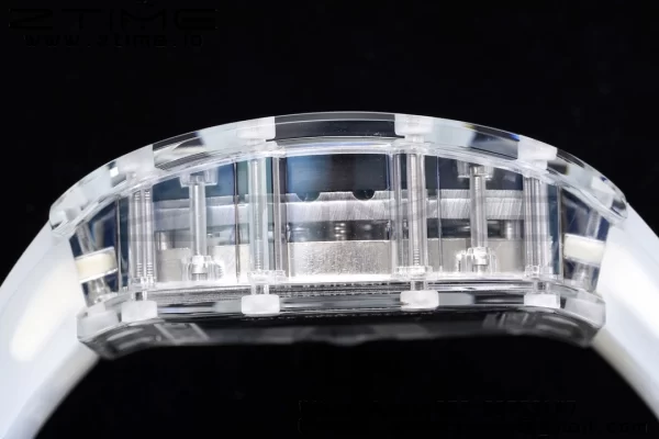RICHARD MILLERM RM 53-02 Transparent Case Real Tourbillon Pablo Mac Donough JBF Best Edition on Transparent Rubber Strap V2 - スーパークローンウォッチ｜1:1ベストバージョン