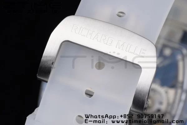 RICHARD MILLERM RM 53-02 Transparent Case Real Tourbillon Pablo Mac Donough JBF Best Edition on Transparent Rubber Strap V2 - スーパークローンウォッチ｜1:1ベストバージョン