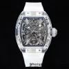 RICHARD MILLERM RM012 RM12-01 Transparent Tourbillon RMF Best Edition スケルトンダイアル、ラバーストラップ - スーパークローンウォッチ｜1:1ベストバージョン