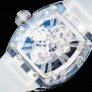 RICHARD MILLERM RM012 RM12-01 Transparent Tourbillon RMF Best Edition スケルトンダイアル、ラバーストラップ - スーパークローンウォッチ｜1:1ベストバージョン