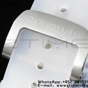 RICHARD MILLERM RM012 RM12-01 Blue Transparent Tourbillon RMF Best Edition Skeleton Dial on Transparent Rubber Strap - Super Clone Watch | 1:1 Best Version