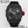 RICHARD MILLE RM035 RM35-02 Black Carbon BBR Factory Best Edition Skeleton Dial on Black Rubber Strap Clone RMUL2 - Super Clone Watch | 1:1 Best Version