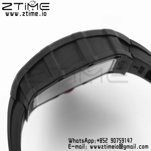 RICHARD MILLE RM035 RM35-02 Black Carbon BBR Factory Best Edition Skeleton Dial on Black Rubber Strap Clone RMUL2 - Super Clone Watch | 1:1 Best Version