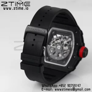 RICHARD MILLE RM035 RM35-02 Black Carbon BBR Factory Best Edition Skeleton Dial on Black Rubber Strap Clone RMUL2 - Super Clone Watch | 1:1 Best Version
