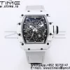 RICHARD MILLE RM035 RM35-01 ホワイトカーボンBBRベストエディション スケルトンダイヤル ホワイトナイロンストラップ クローンRMUL3 - スーパークローンウォッチ｜1:1ベストバージョン
