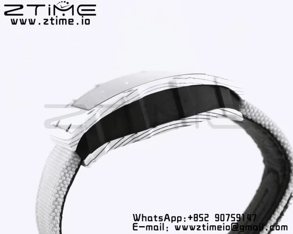 RICHARD MILLE RM035 RM35-01 Quadrante scheletrato in carbonio bianco BBR Best Edition con cinturino in nylon bianco Clone RMUL3 - Orologio Super Clone | 1:1 Miglior Versione