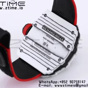 RICHARD MILLE RM035 RM35-01 White Carbon BBR Best Edition Skeleton Dial on Red Nylon Strap Clone RMUL3 - Super Clone Watch | 1:1 Best Version