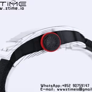 RICHARD MILLE RM035 RM35-01 White Carbon BBR Best Edition Skeleton Dial on Black Nylon Strap Clone RMUL3 - Super Clone Watch | 1:1 Best Version