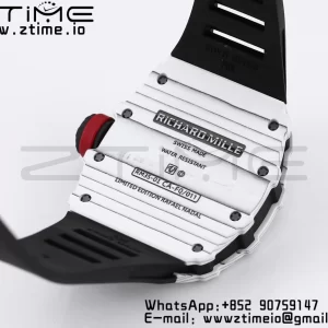 RICHARD MILLE RM035 RM35-01 White Carbon BBR Best Edition Skeleton Dial on Black Rubber Strap Clone RMUL3 - Super Clone Watch | 1:1 Best Version