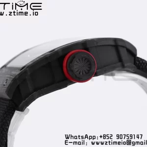 RICHARD MILLE RM035 RM35-01 Black Carbon BBR Best Edition Skeleton Dial on Black Nylon Strap Clone RMUL3 - Super Clone Watch | 1:1 Best Version