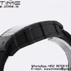 RICHARD MILLE RM035 RM35-01 Black Carbon BBR Best Edition Skeleton Dial on Black Nylon Strap Clone RMUL3 - Super Clone Watch | 1:1 Best Version