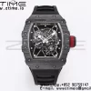 RICHARD MILLE RM035 RM35-01 Black Carbon BBR Best Edition Skeleton Dial on Black Rubber Strap Clone RMUL3 - Super Clone Watch | 1:1 Best Version