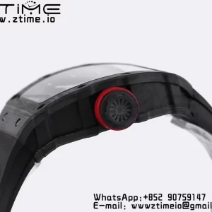 RICHARD MILLE RM035 RM35-01 Black Carbon BBR Best Edition Skeleton Dial on Black Rubber Strap Clone RMUL3 - Super Clone Watch | 1:1 Best Version