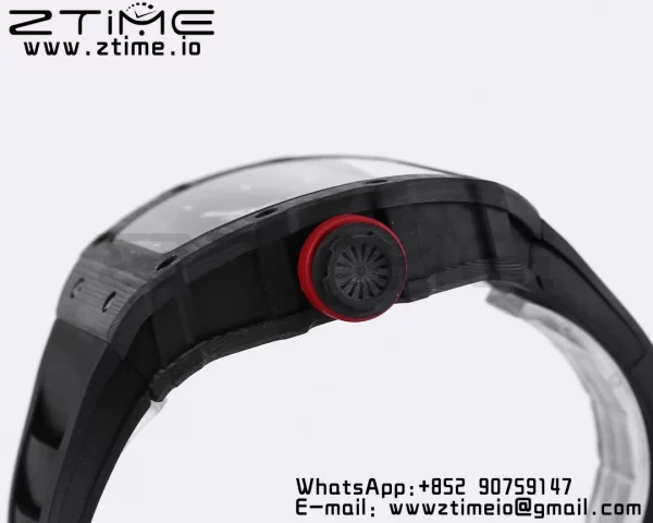 RICHARD MILLE RM035 RM35-01 Black Carbon BBR Best Edition Skeleton Dial on Black Rubber Strap Clone RMUL3 - Super Clone Watch | 1:1 Best Version