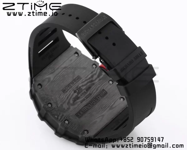 RICHARD MILLE RM035 RM35-01 Black Carbon BBR Best Edition Skeleton Dial on Black Rubber Strap Clone RMUL3 - Super Clone Watch | 1:1 Best Version