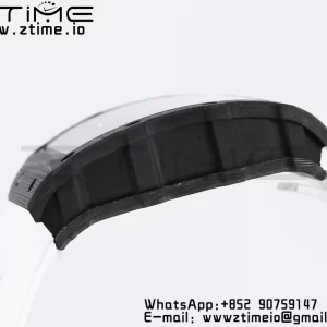 RICHARD MILLE RM035 RM35-01 Black Carbon BBR Best Edition Skeleton Dial on White Rubber Strap Clone RMUL3 - Super Clone Watch | 1:1 Best Version