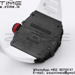 RICHARD MILLE RM035 RM35-01 Black Carbon BBR Best Edition Skeleton Dial on White Rubber Strap Clone RMUL3 - Super Clone Watch | 1:1 Best Version