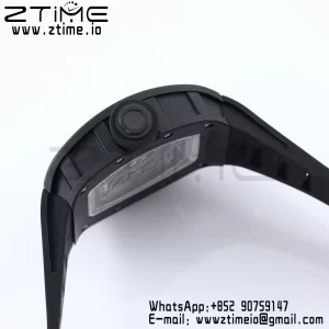 RICHARD MILLE RM055 BlackCeramic BBR Factory Best Edition Skeleton Black Dial Black Inside Frame on Black Strap Clone RMUL2 V3 - Super Clone Watch | 1:1 Best Version