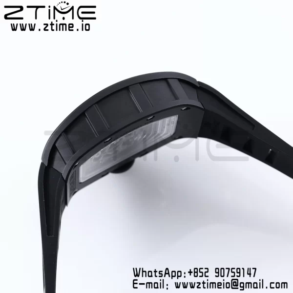 RICHARD MILLE RM055 BlackCeramic BBR Factory Best Edition Skeleton Black Dial Black Inside Frame on Black Strap Clone RMUL2 V3 - Super Clone Watch | 1:1 Best Version