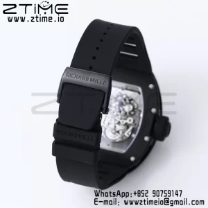 RICHARD MILLE RM055 BlackCeramic BBR Factory Best Edition Skeleton Black Dial Black Inside Frame on Black Strap Clone RMUL2 V3 - Super Clone Watch | 1:1 Best Version