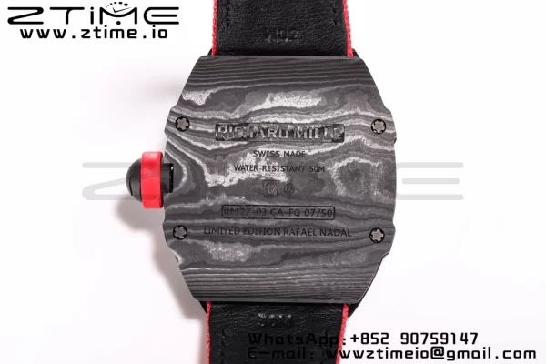 RICHARD MILLERM RM027-03 リアルトゥールビヨン BBRF ベストエディション ブラックカーボンスケルトンダイヤル ブラックナイロンストラップ - スーパークローンウォッチ｜1:1 ベストバージョン