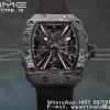 RICHARD MILLERM RM12-01 Real NTPT RMF Best Edition Skeleton Cadran negru pe curea de nylon roșu - Super Clone Watch | 1:1 Best Version