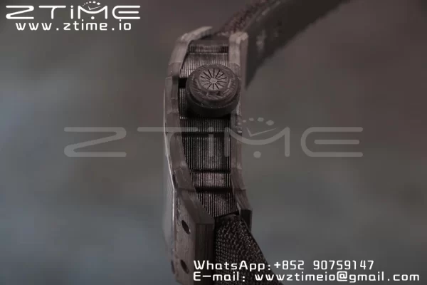 RICHARD MILLERM RM12-01 Real NTPT RMF Best Edition Skeleton Black Dial on Red Nylon Strap - Super Clone Watch | 1:1 Best Version
