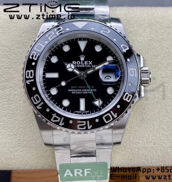 Rolex GMT Master II 116710 LN 904L SS ARF 1:1 Best Edition Black Dial on Oyster Bracelet SH3285 CHS - Super Clone Watch | 1:1 Best Version